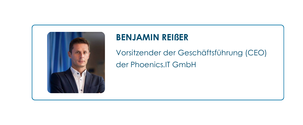 Benjamin Reiser, Vorsitzender der Geschäftsführung (CEO) der Phoenix.IT GmbH